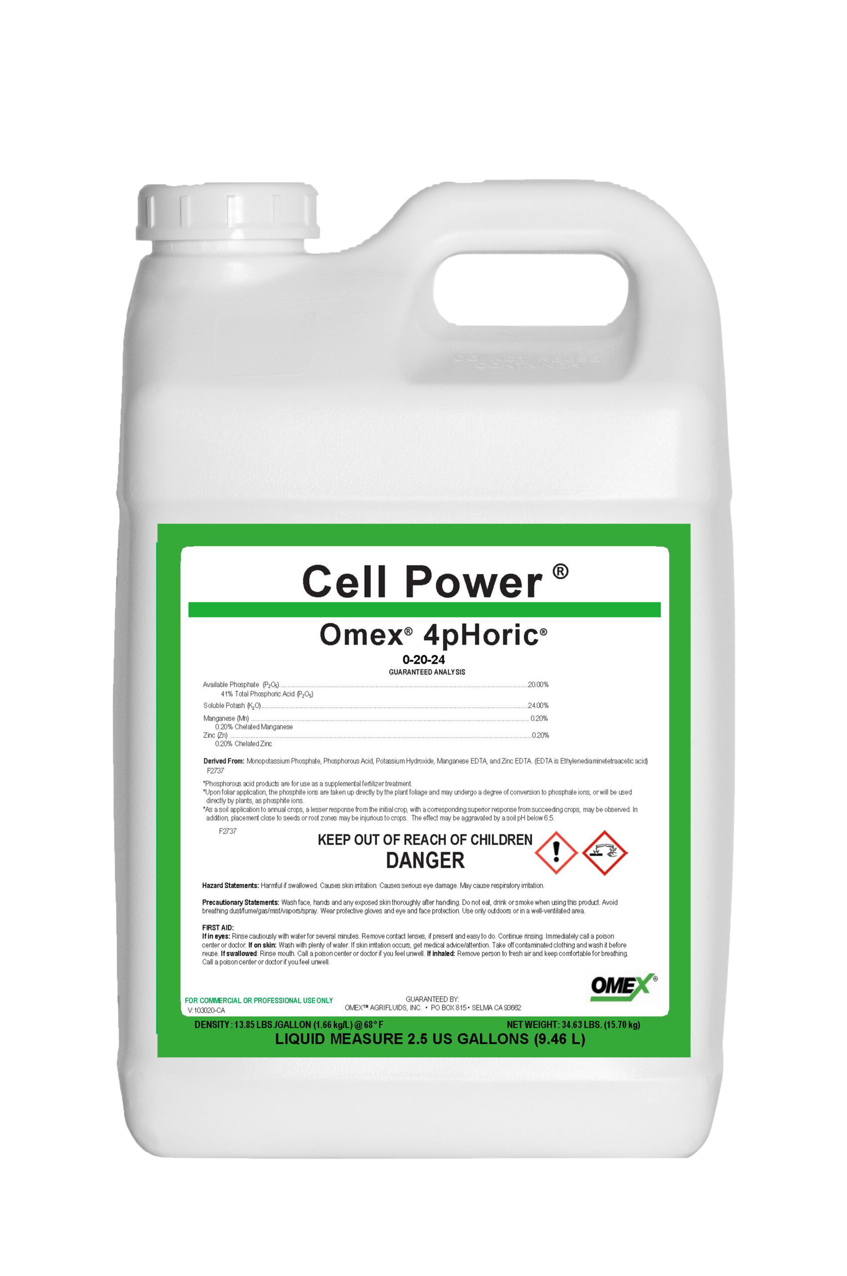 CELL POWER® OMEX® 4pHoric® 0-20-24
