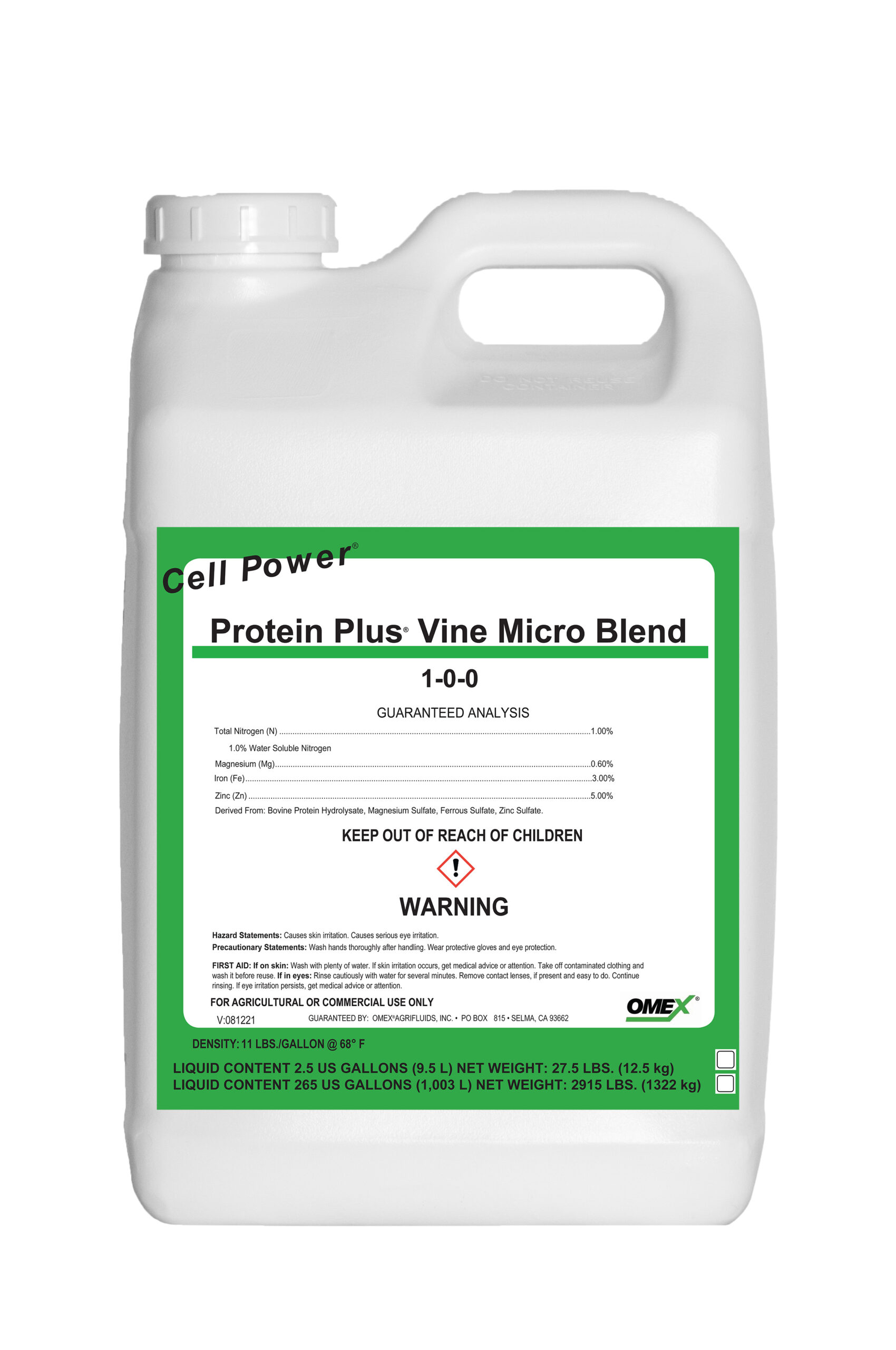 CELL POWER® Protein Plus® Vine Micro Blend 1-0-0