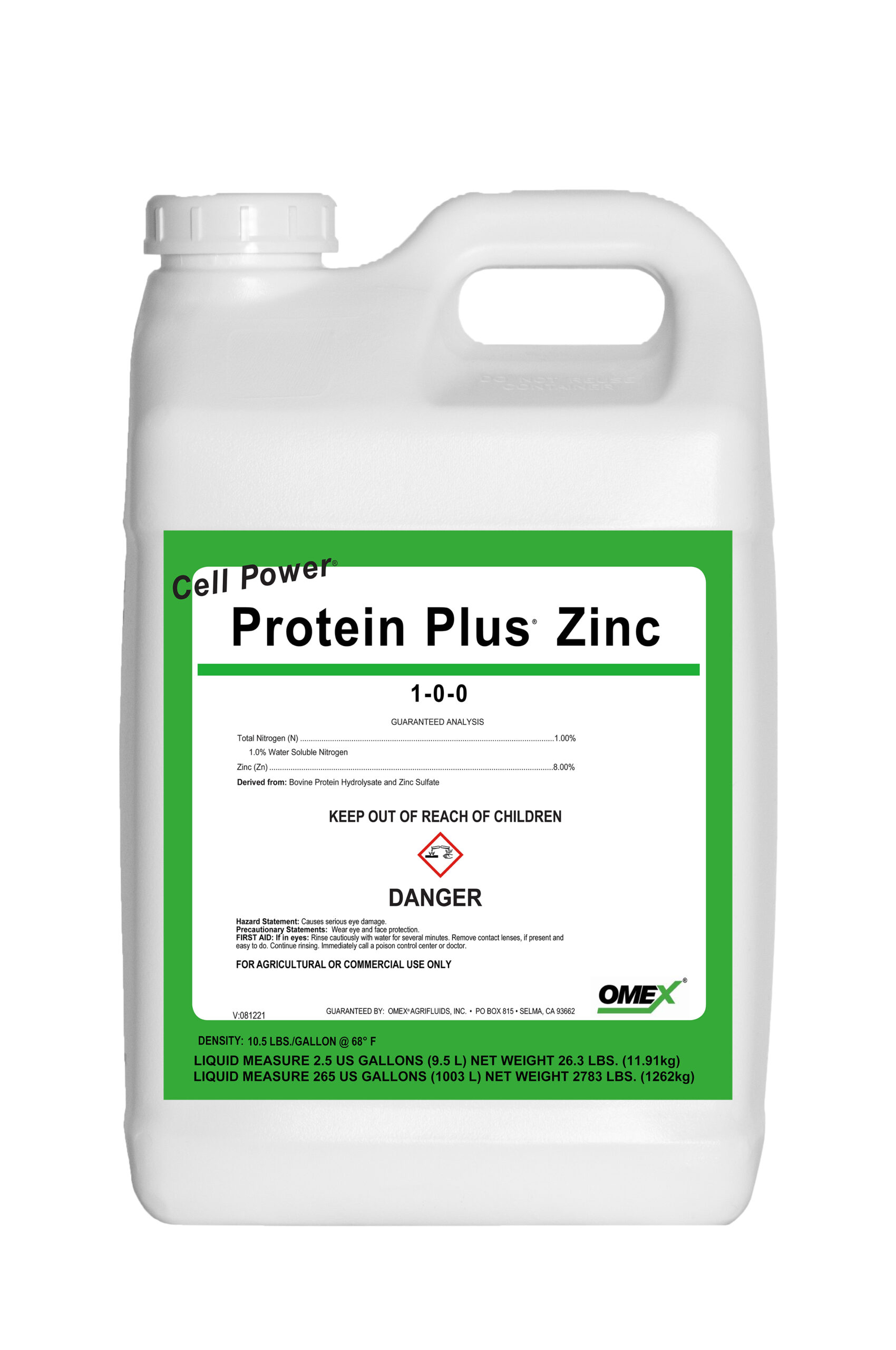 CELL POWER® Protein Plus® Zinc 1-0-0