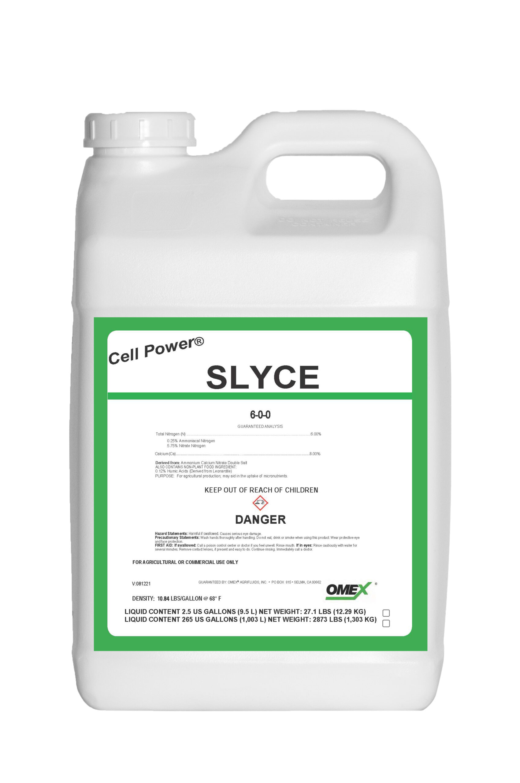 CELL POWER® SLYCE® Ca8% 6-0-0