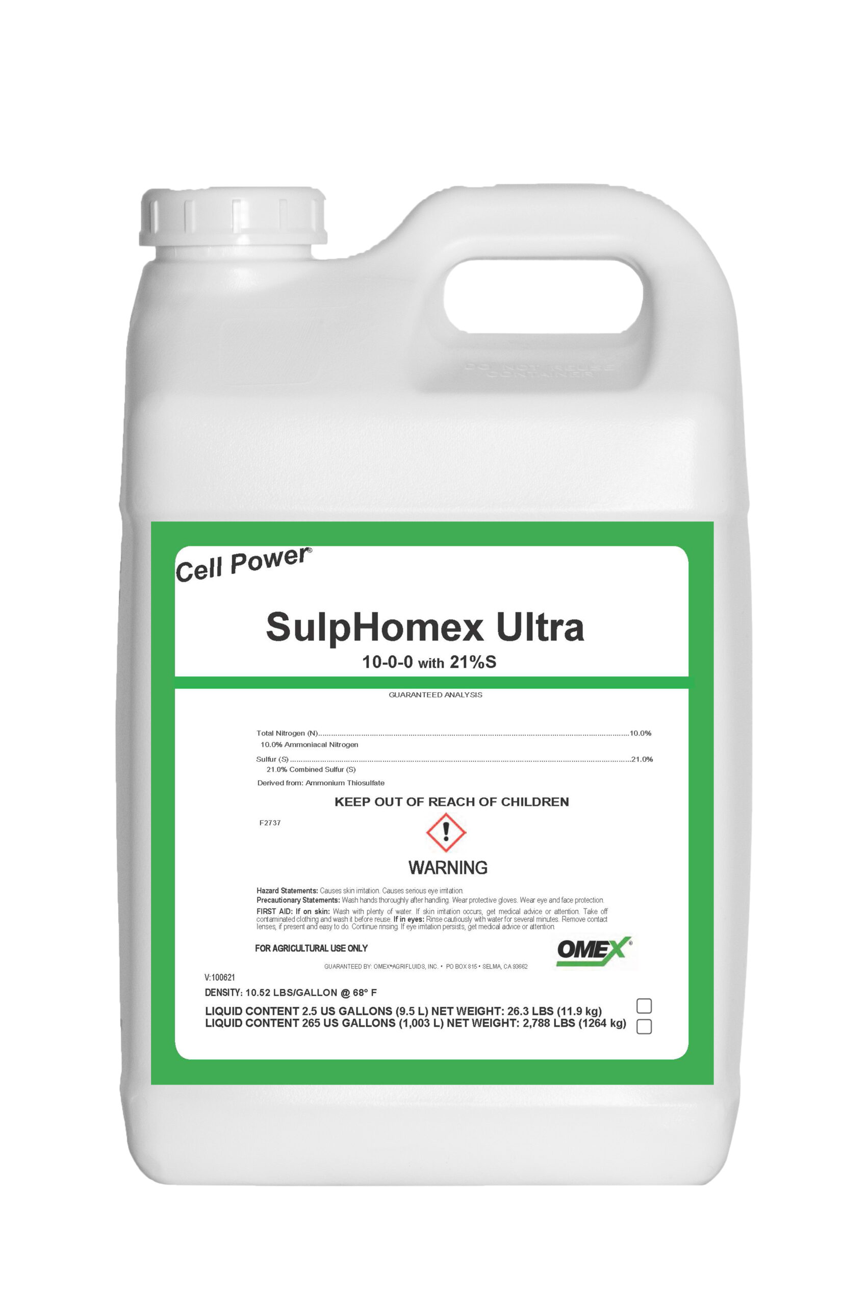 CELL POWER® SulpHomex® Ultra 10-0-0 + 21%S