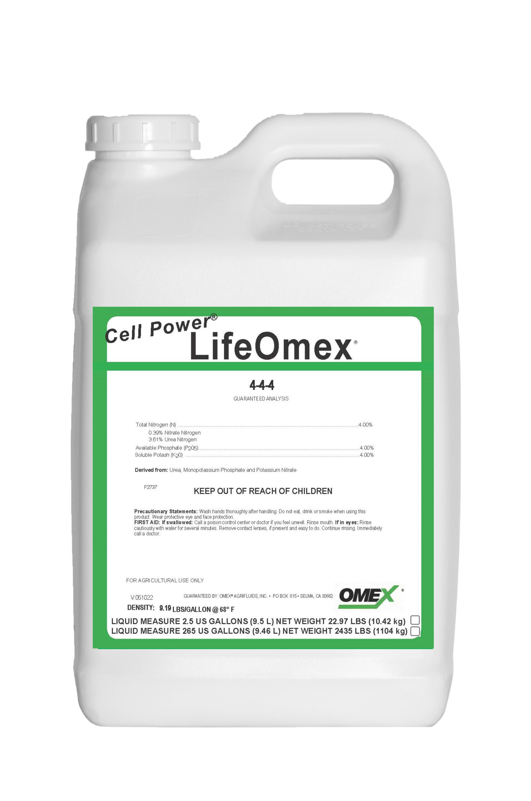 CELL POWER® LifeOmex® 4-4-4
